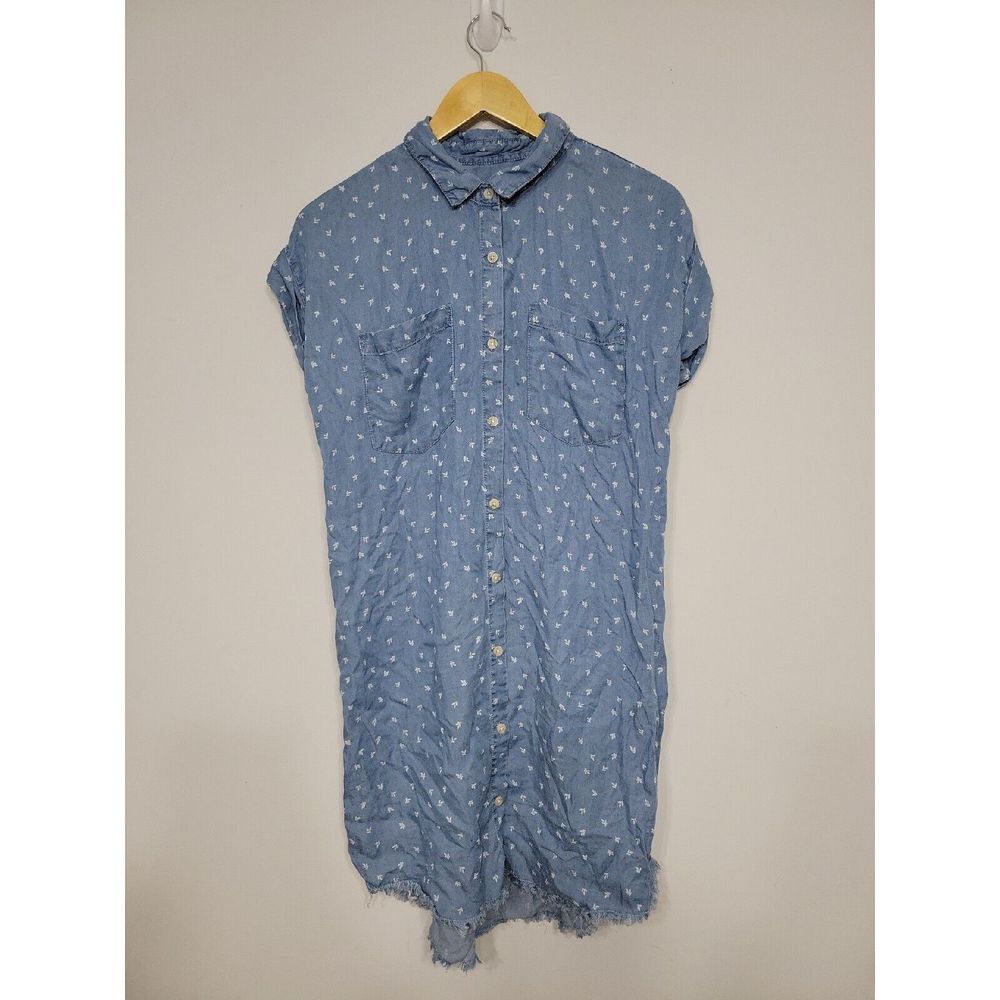 Thread & Supply Women's Dress Size Small Button-up Fringe‎